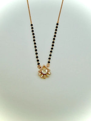 DIAMOND BLACK BEADS PENDANT